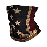 HCBPWVQA American Flag with Cowboy Boots Neck Gaiter UV...