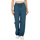 Women's Cargo Workout Pants Wide Leg Lightweight...