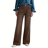 Dovidovi Womens Wide Leg Jeans High Waisted Stretchy...
