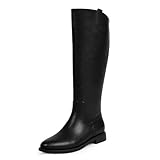 Modatope Knee High Boots Women Black Low Chunky Block...