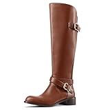 GPXGPX Knee High Boots Wide Calf Brown Boots for Women...
