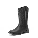 DREAM PAIRS Women's Cowboy Cowgirl Boots Embroidered...
