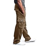 Mens Cargo Sweatpants Hiking Relaxed Fit Tactical...