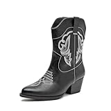 Hamesk Cowboy Boots for Women Western Boots Cowgirl...