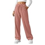 bawilom Womens Corduroy Pants Casual High Waisted...