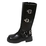 Gewicol Women's Stylish Comfortable Square Toe Knee...