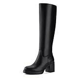 Shoe'N Tale Platform Knee High Boots for Women Block...