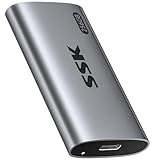 SSK 256GB SSD External Hard Drive, Portable SSD Up to...