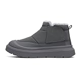 Men’s Winter Snow Boots Warm Fur Lined High Top Work...