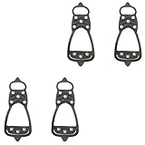 Angoily 4pcs Anti-Skid Ice Crampons for Shoes,...