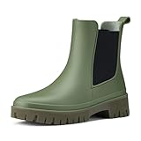 HISEA Women's Ankle Rain Boots, Waterproof Chelsea...