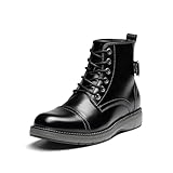Bruno Marc Men's Motorcycle Combat Boots Lace-Up Casual...