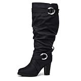 mysoft Women's Wide/Extra Wide Calf Knee High Boots...