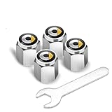 4 PCS Car Tire Valve Core Cover Cap Anti-Theft Finger...