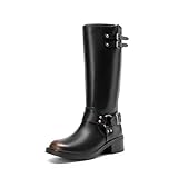 DREAM PAIRS Women's Knee High Boots Side Zipper...