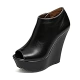XYD Women Platform Peep Toe Ankle Boot Fashion Wedge...