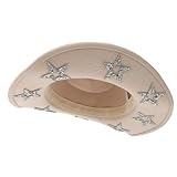 Roll Brims Cowboy Hat for Bride Bridesmaids Elegant...