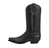 Men's Western Cowboy Boots, Fashionable Black...