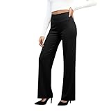 Yoga Work Pants for Women Pull On Stretch Office Dressy...