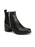Carlton London Womens Classic Zipper Block Heel Ankle...