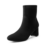 DREAM PAIRS Women's Fitted Stretch Ankle Boots Fashion...