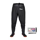 Ouzong Waterproof Fishing Waist Waders Pants with Boots...