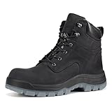 rocklobster Men’s 6' Composite Toe Work Boots, Black,...