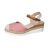 Feunu Platform Sandals for Women Closed Toe Platform...