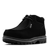 Lugz Men's Fringe Classic Moc-Toe Boot, Black, 10.5 W