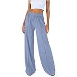 Dovidovi Womens Palazzo Pants Summer Fashion High...