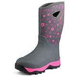Hellorain Women's Rain Boots, Neoprene Rubber Boots,...