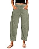 GRAPENT Womens Barrel Pants Women Balloon Pants Womens...