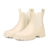 DKSUKO Rain Boots Women Waterproof Chelsea Boots Ankle...