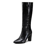Modatope Knee High Boots for Women Black Boots Chunky...