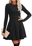OFEEFAN Dresses for Women Black Long Sleeve Sweater...