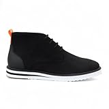 Infinity Leather Dolcetto Men's Black Suede Lace-Up...