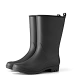 HISEA Women Rubber Boots Waterproof Wide Calf Rain...