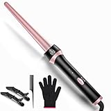Santiway Tapered Curling Wand 0.5-1 Inch Curling Iron...
