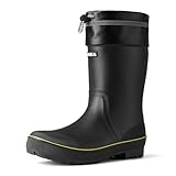 HISEA Men's Rubber Rain Boots Waterproof Durable Non...