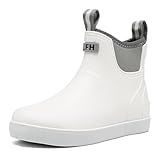 Lezzglt Women's Deck Boots, Rubber Rain Boots Chelsea...