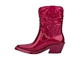 Melissa Texas Boots for Women, Glitter Pink, 5