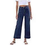 Jeans for Women Cropped Trendy High Waisted Baggy...