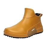 Toumov Ankle Rain Boots Men Women Waterproof Deck Boots...