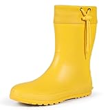 Asgard Women's Mid Calf Rain Boots Collar Gardening...