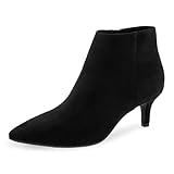Aerosoles Women's EDITH Ankle Mid Heel Booties, Black...