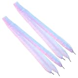 SEWCHICS 4pcs Gradient Wide Organza Shoelaces 4cm Flat...