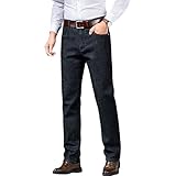 Zylphorix Men Mid Waist Stretch Thicken Jeans Casual...