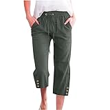 Linen Capri Pants for Women Womens Capris for Summer...