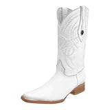 Men’s White Diamonds White Imitation Deer Cowboy...