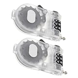 Sosoport 2pcs Retractable Cable Bike Lock with Three...